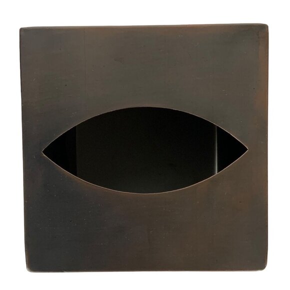 Rustic Metal Tissue Box Holder Brown Texas Star Design By CTW Home Collection - Picture 5 of 7